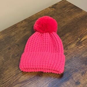 Norla Canada Women’s Cozy Pink Knit Pom-Pom Hat Alpaca Wool Blend